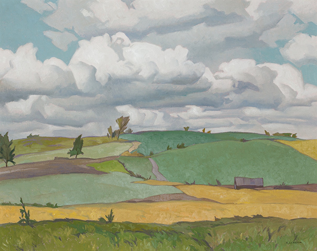 Fields at Heathcote by Alfred Joseph Casson