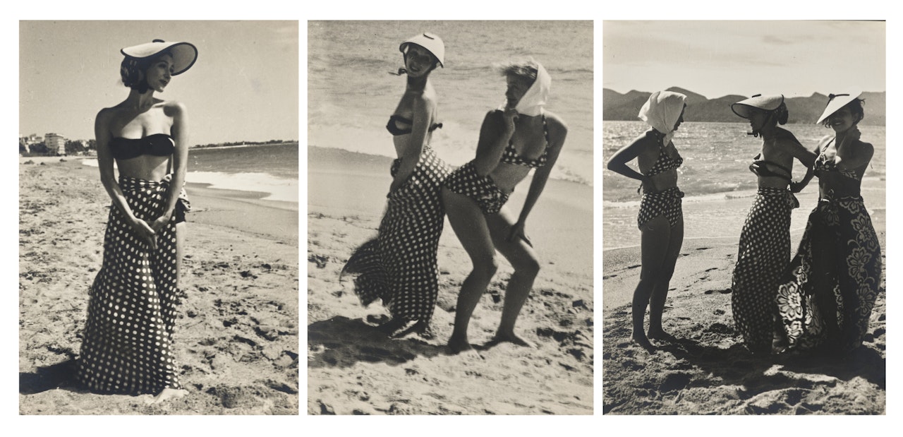 Nusch Eluard, Lee Miller et Adrienne Fidelin, Antibes by Man Ray
