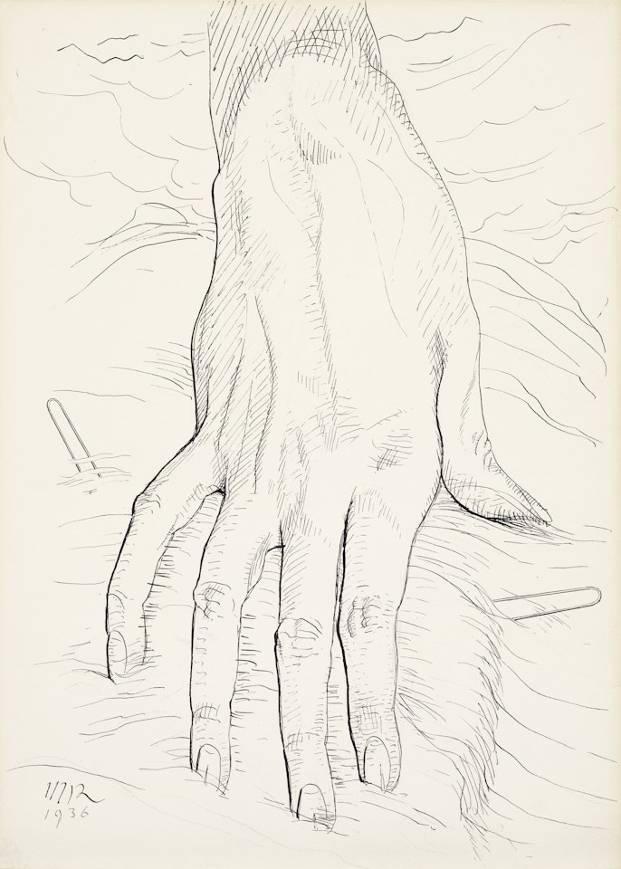 Main aux épingles à cheveux by Man Ray