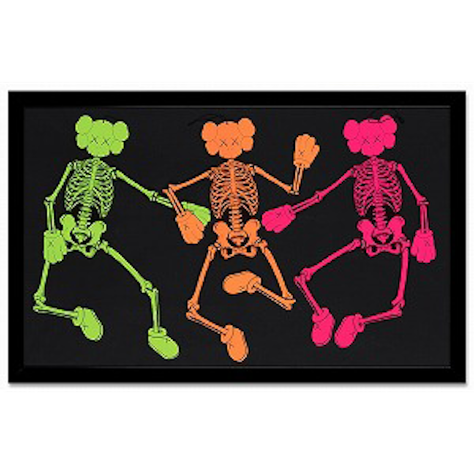 Companion Skeleton (Green, Orange, Pink) by Kaws