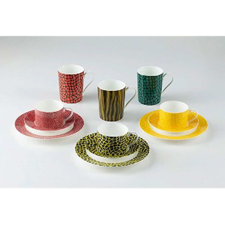 goods; 1. Infinity Nets (Cup & Saucer)／2. Infinity Nets (Mug cup) by Yayoi Kusama