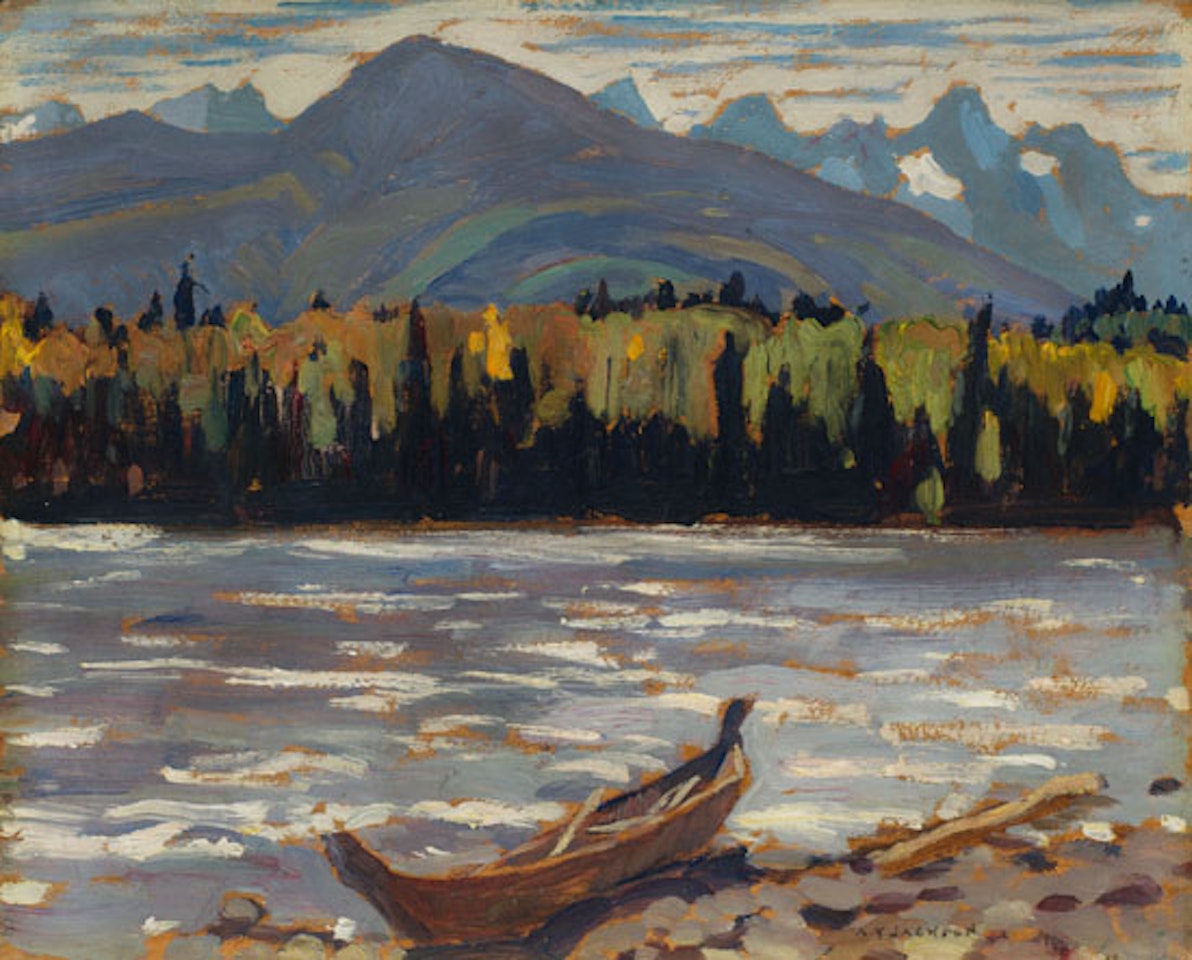 The Skeena River, BC / Autumn Landscape (verso) by Alexander Young Jackson