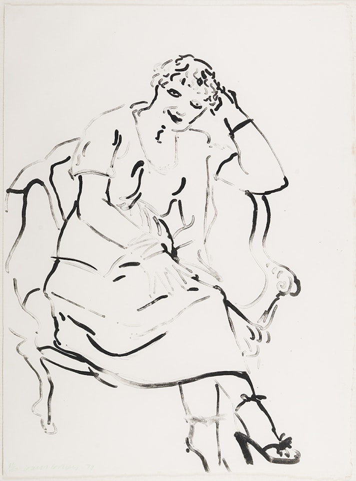 Celia - Weary by David Hockney