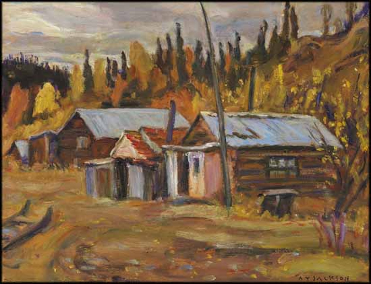 Jack Wade Mining Camp, Alaska by Alexander Young Jackson