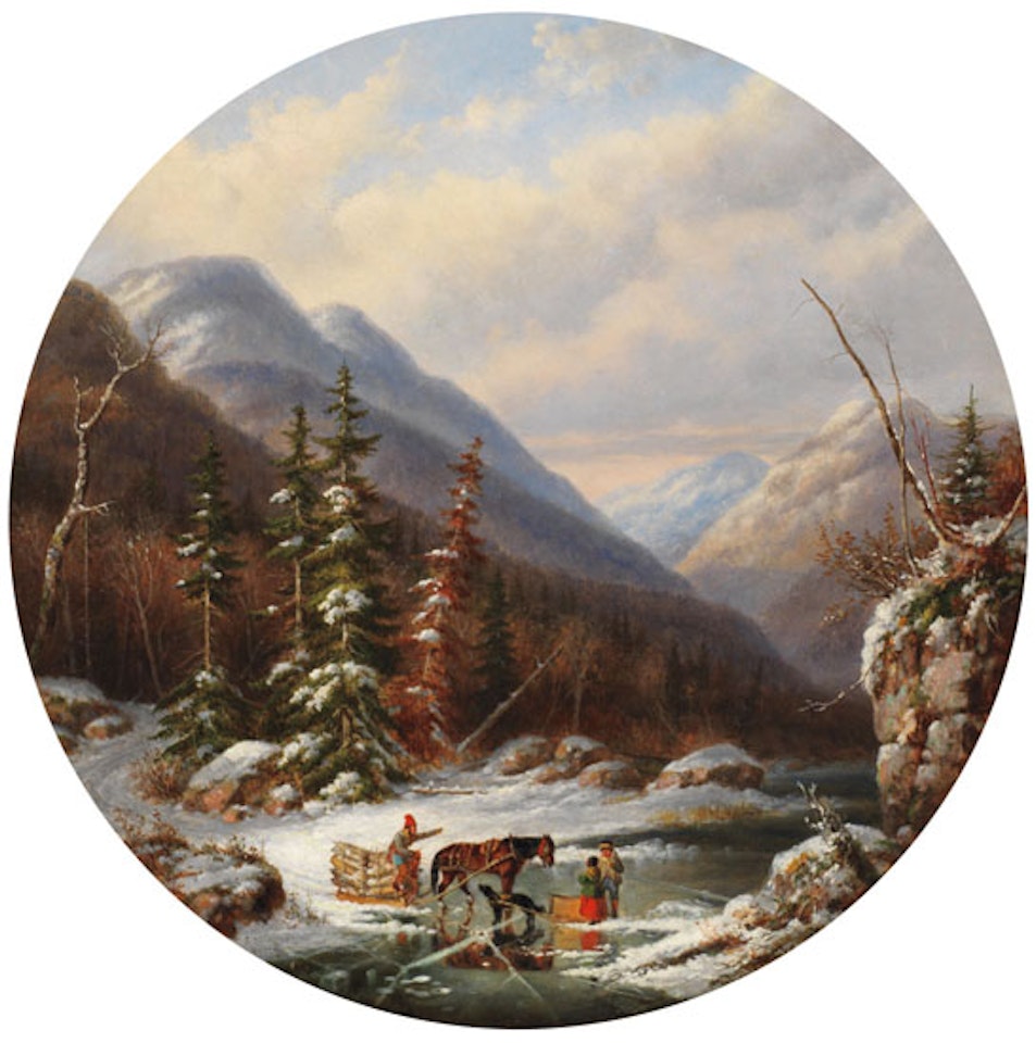 Crossing the Ice by Cornelius Krieghoff