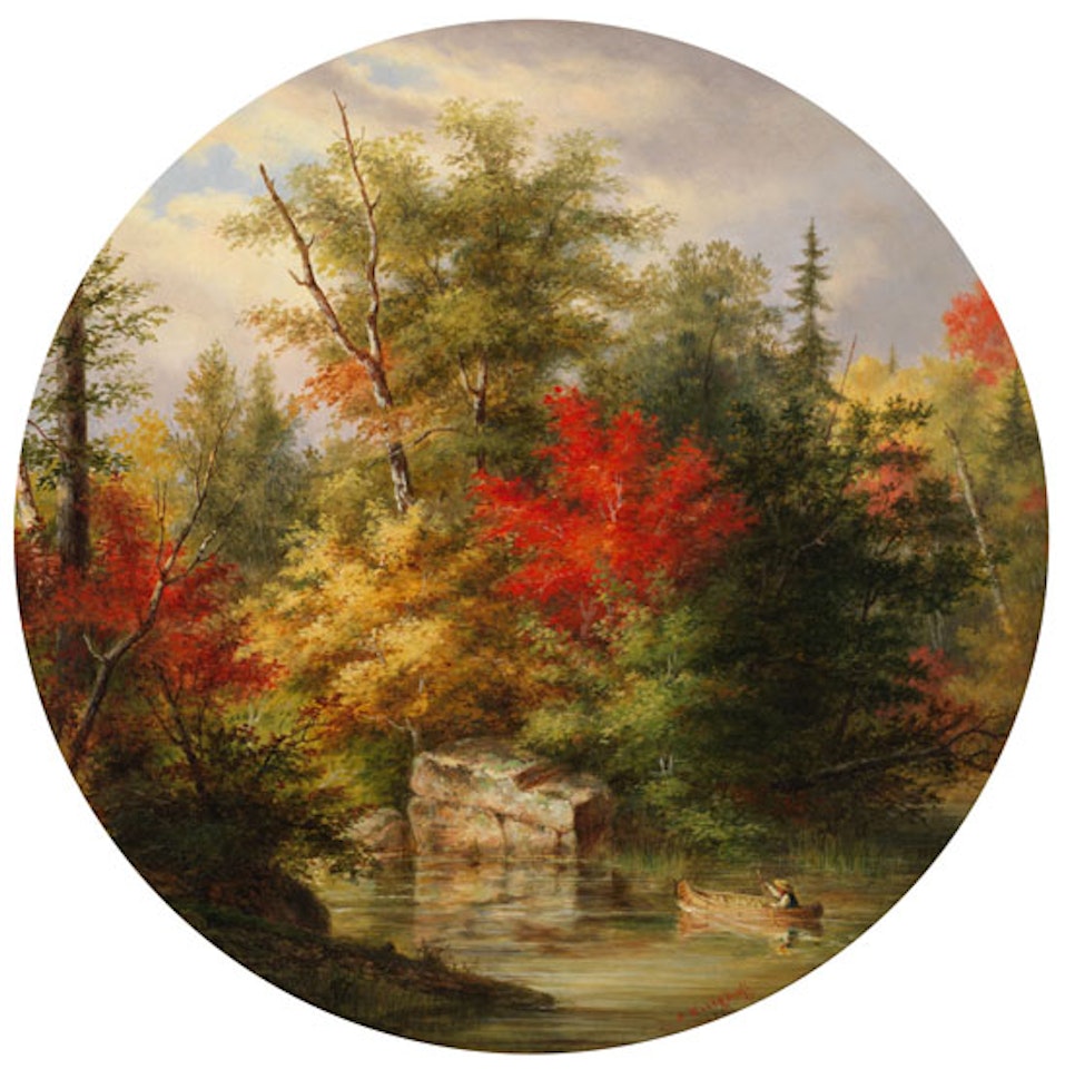 Navigating the River by Cornelius Krieghoff