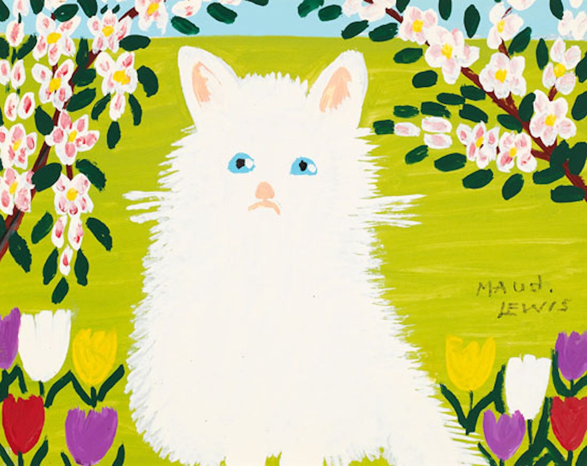 White Cat by Maud Lewis