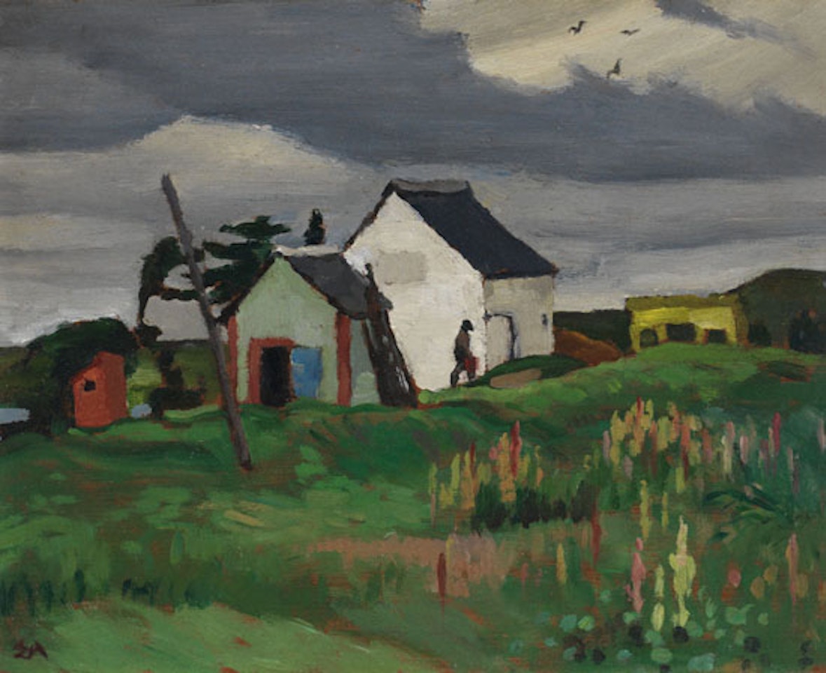 Sheds at Natashquan by Edwin Headley Holgate