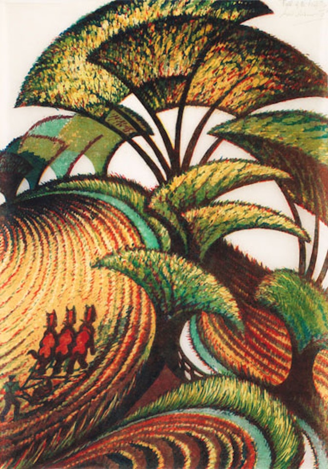 Fall of the Leaf by Sybil Andrews