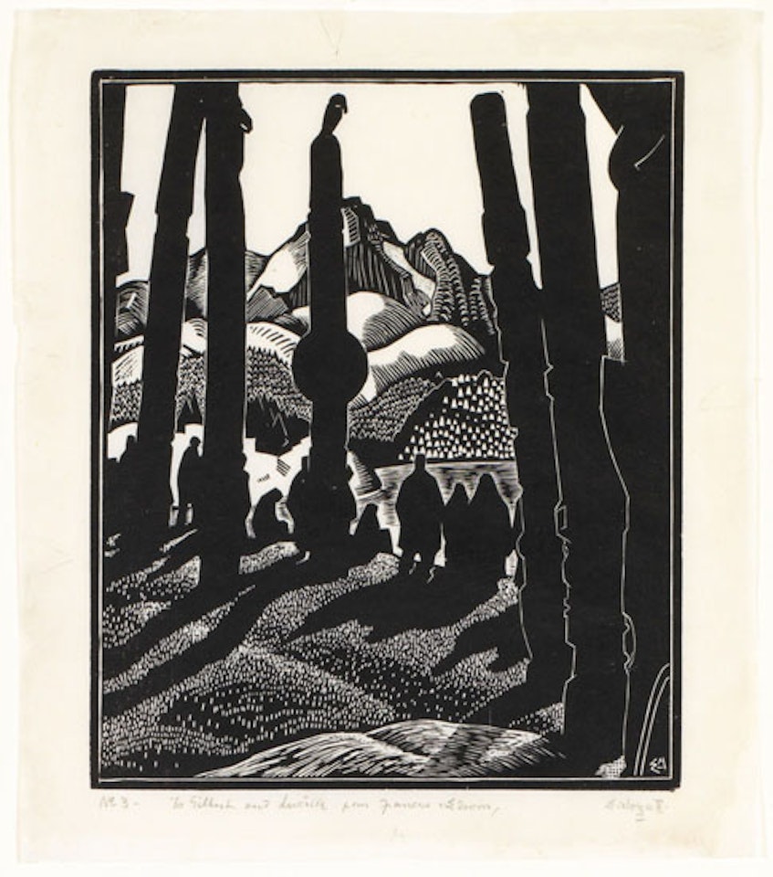 Totem Poles, No. 4 by Edwin Headley Holgate