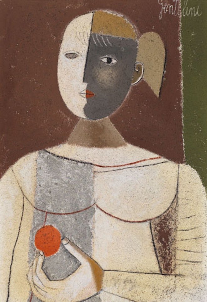 Ragazza con arancio (Girl with Orange) by Franco Gentilini