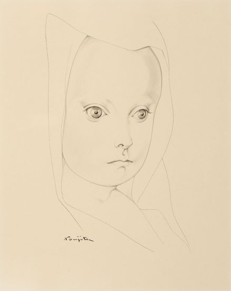 Tête d"enfant by Leonard Tsuguharu Foujita