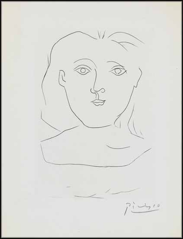 Femme de face: jours de gloire by Pablo Picasso