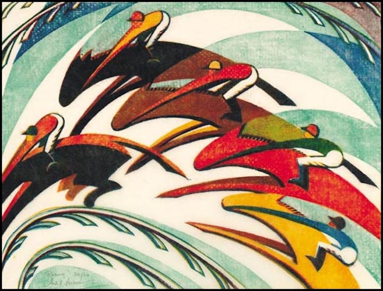 Racing by Sybil Andrews