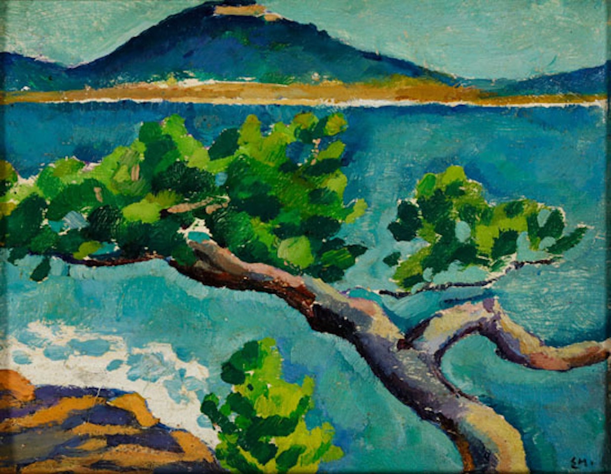 Sanary, February by Edwin Headley Holgate