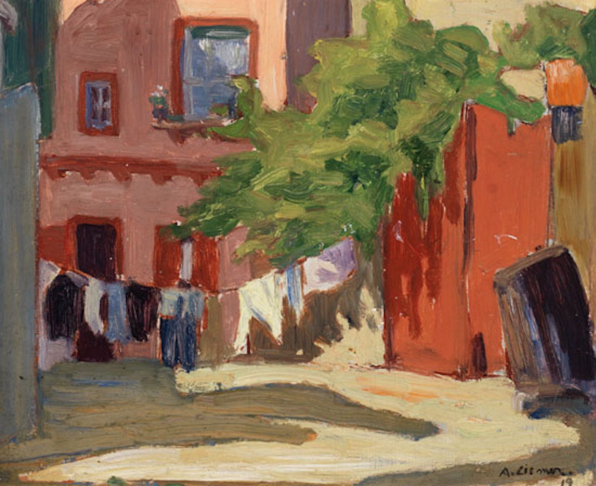 Backyard, Toronto by Arthur Lismer