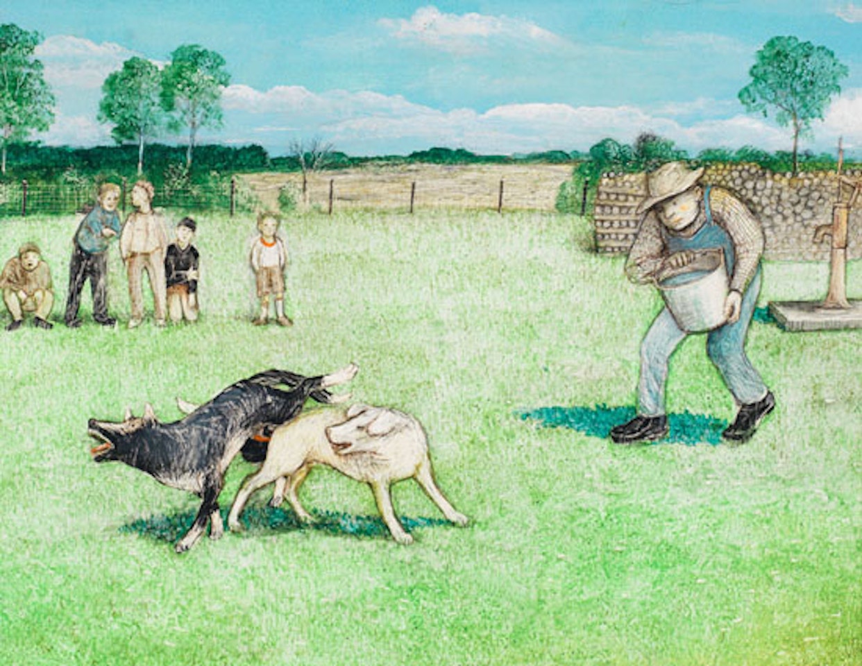 What Dogs Have Joined Together Let Man Put Asunder by William Kurelek