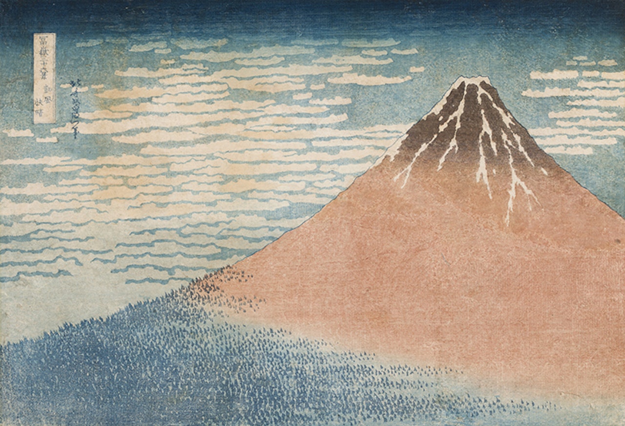 Fine Wind, Clear Weather, also known as Red Fuji by Katsushika Hokusai