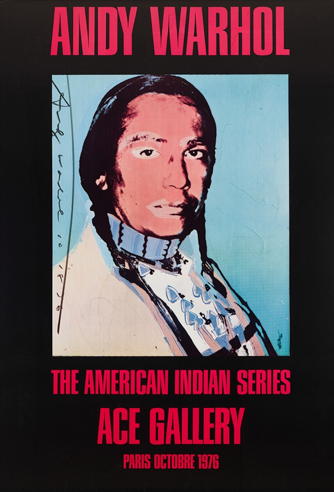 The American Indian Series: Ace Gallery, Paris Octobre 1976 by Andy Warhol