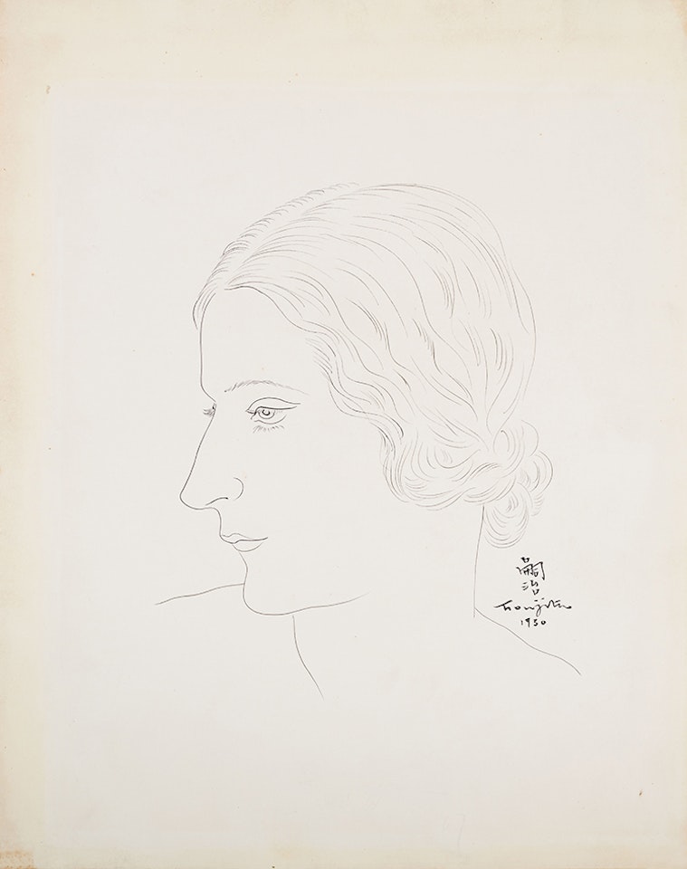 Profil de jeune femme by Leonard Tsuguharu Foujita