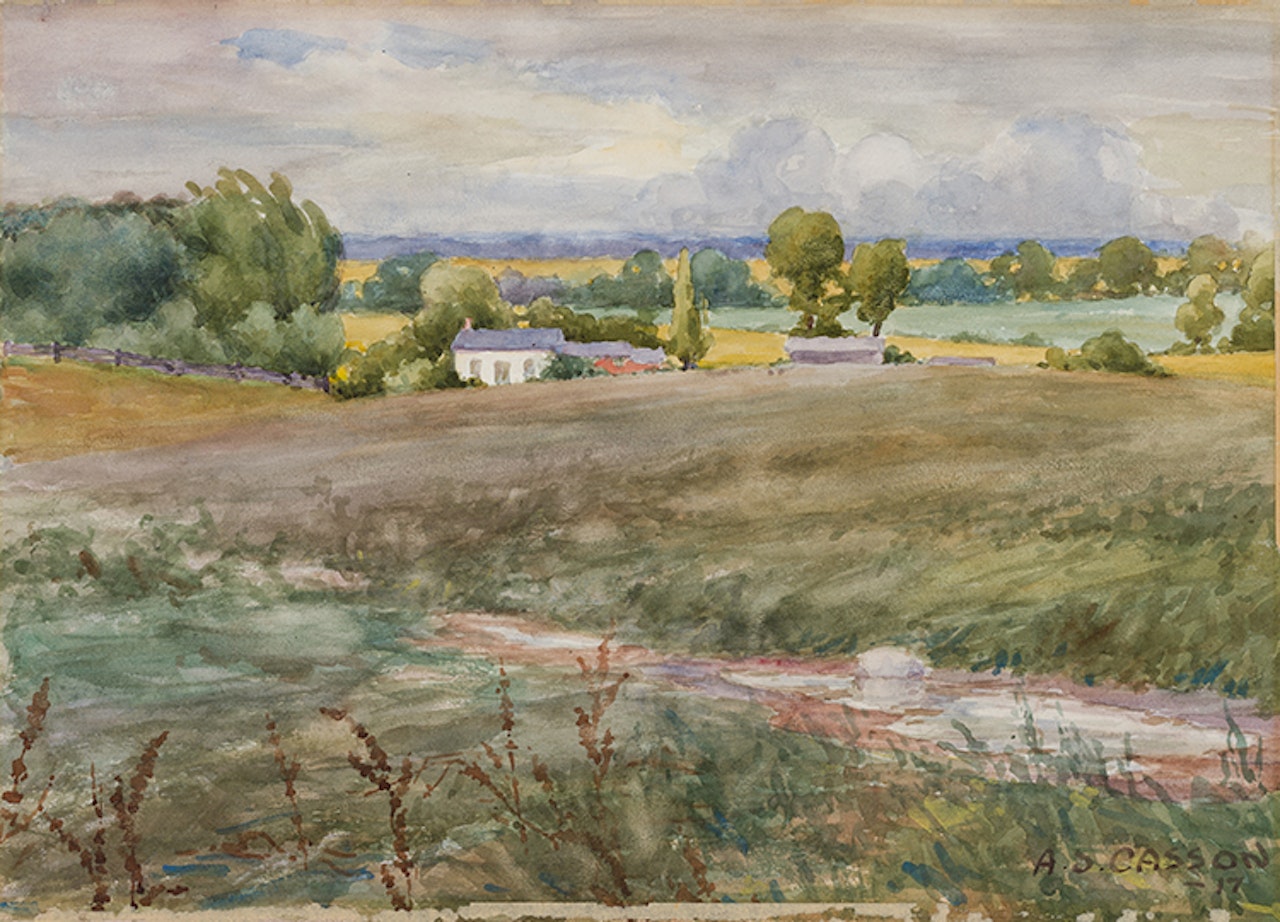 Landscape with House by Alfred Joseph Casson