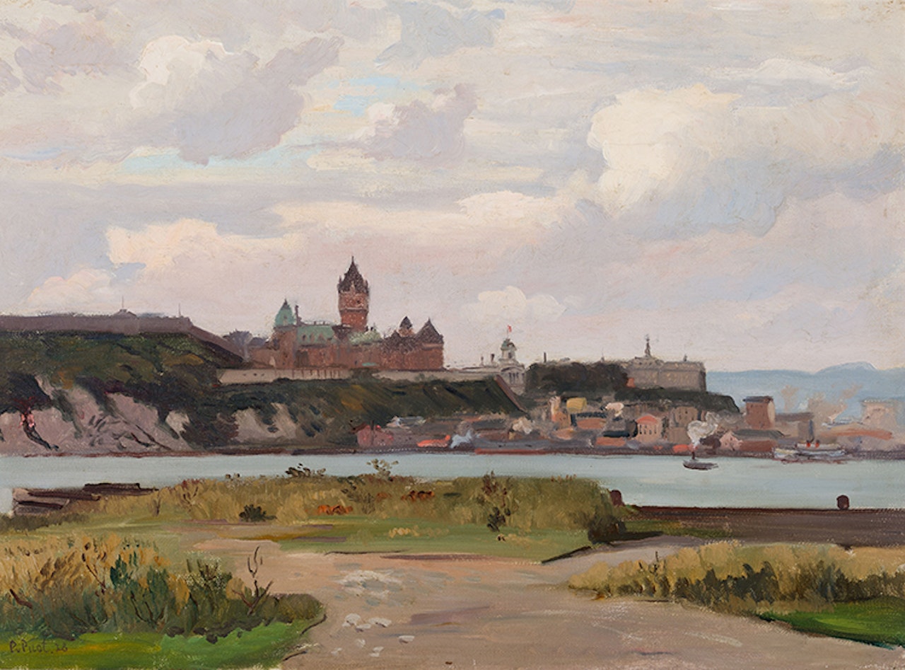 View of Québec from Lévis by Robert Pilot