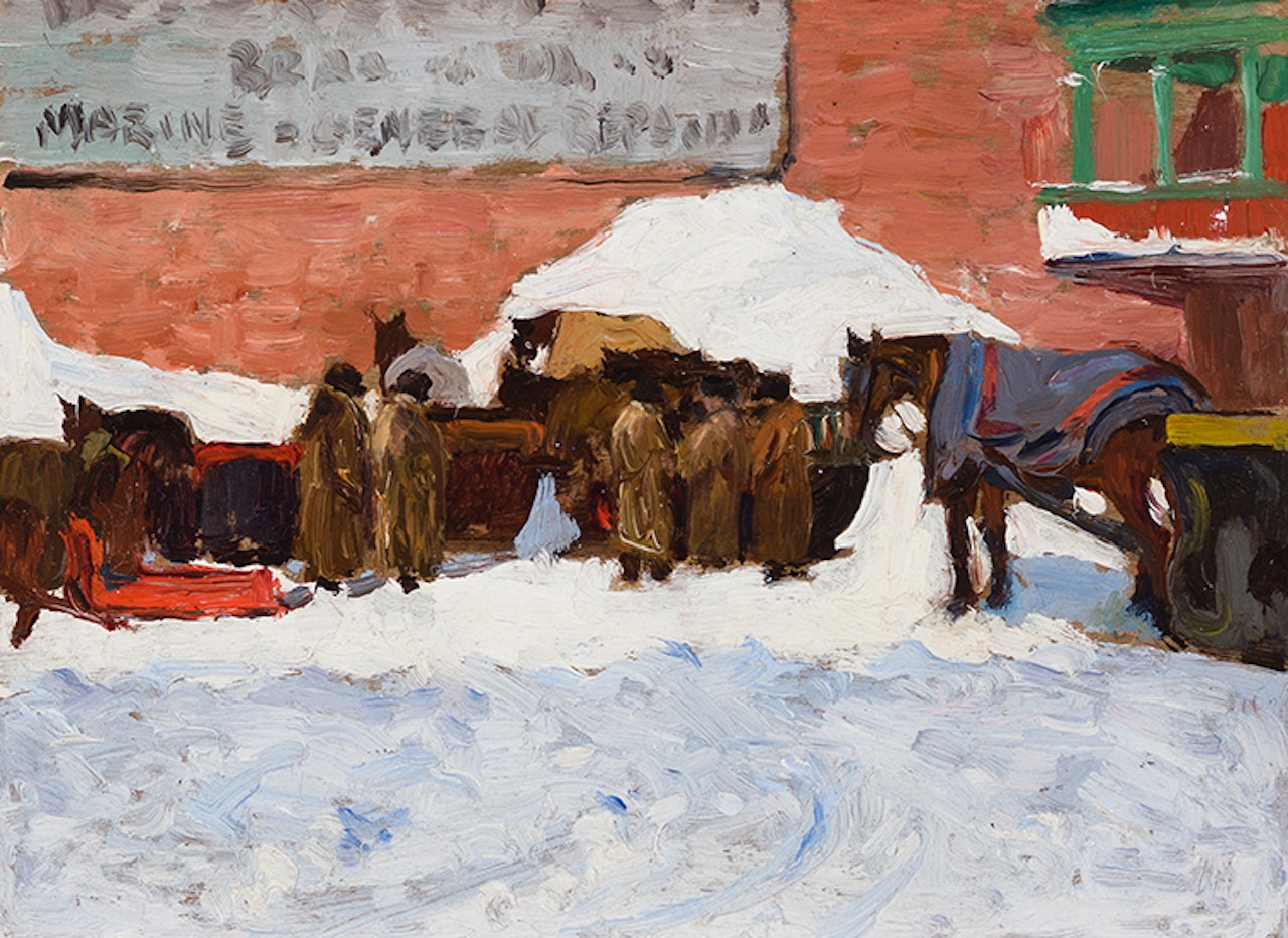 Market Day, Quebec by Robert Pilot