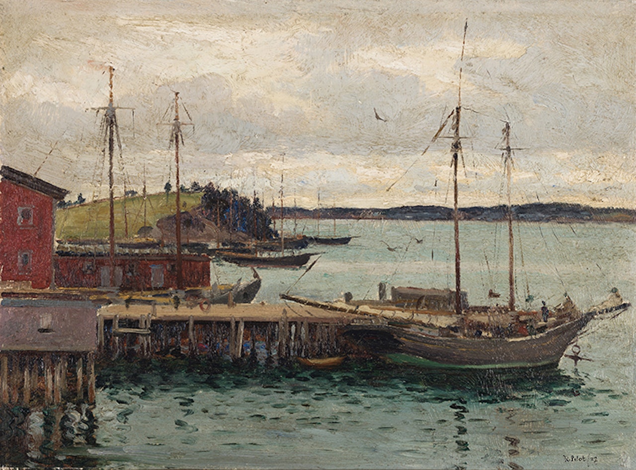 Schooners at Lunenburg by Robert Pilot