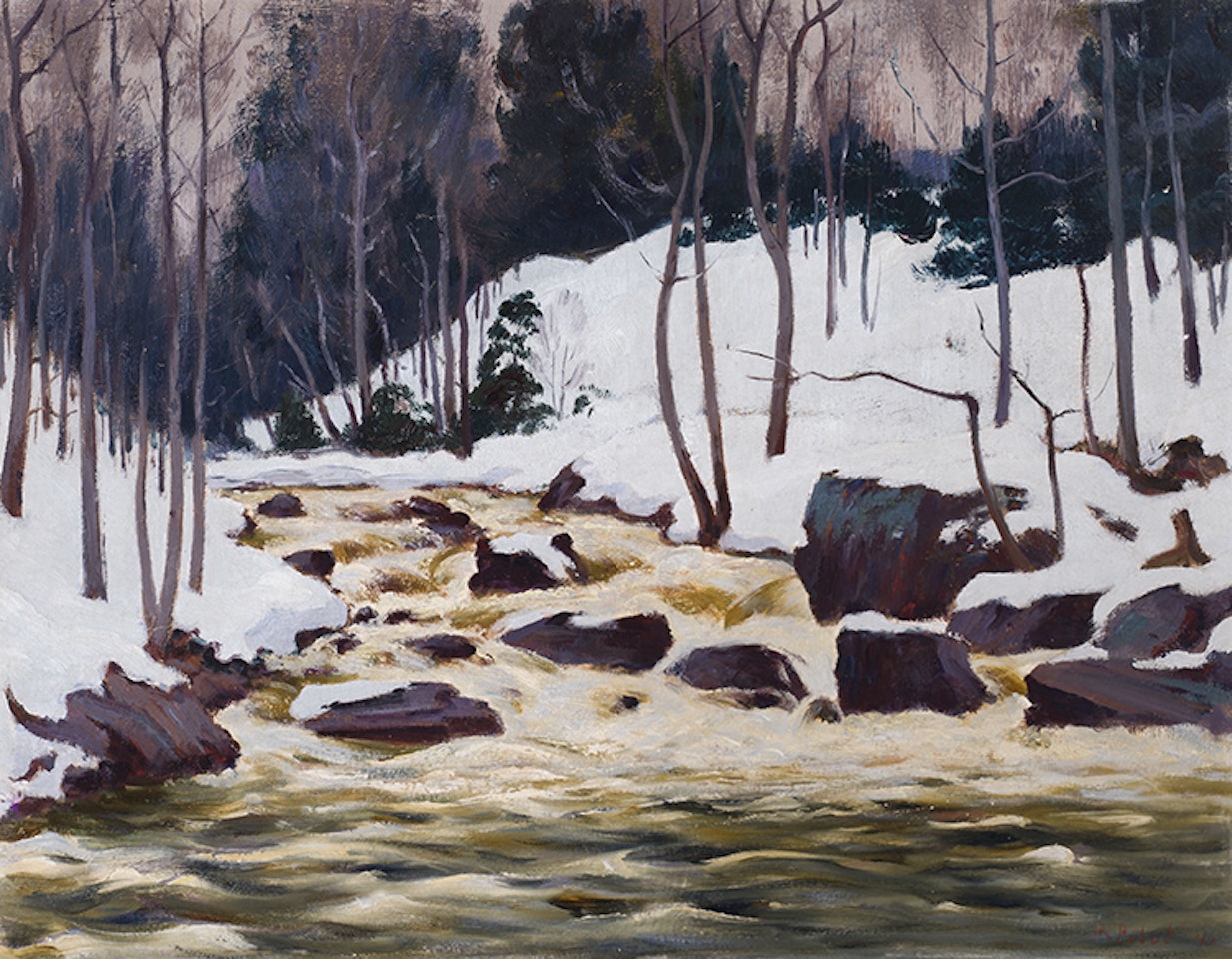 Early Spring, Saint-Sauveur by Robert Pilot