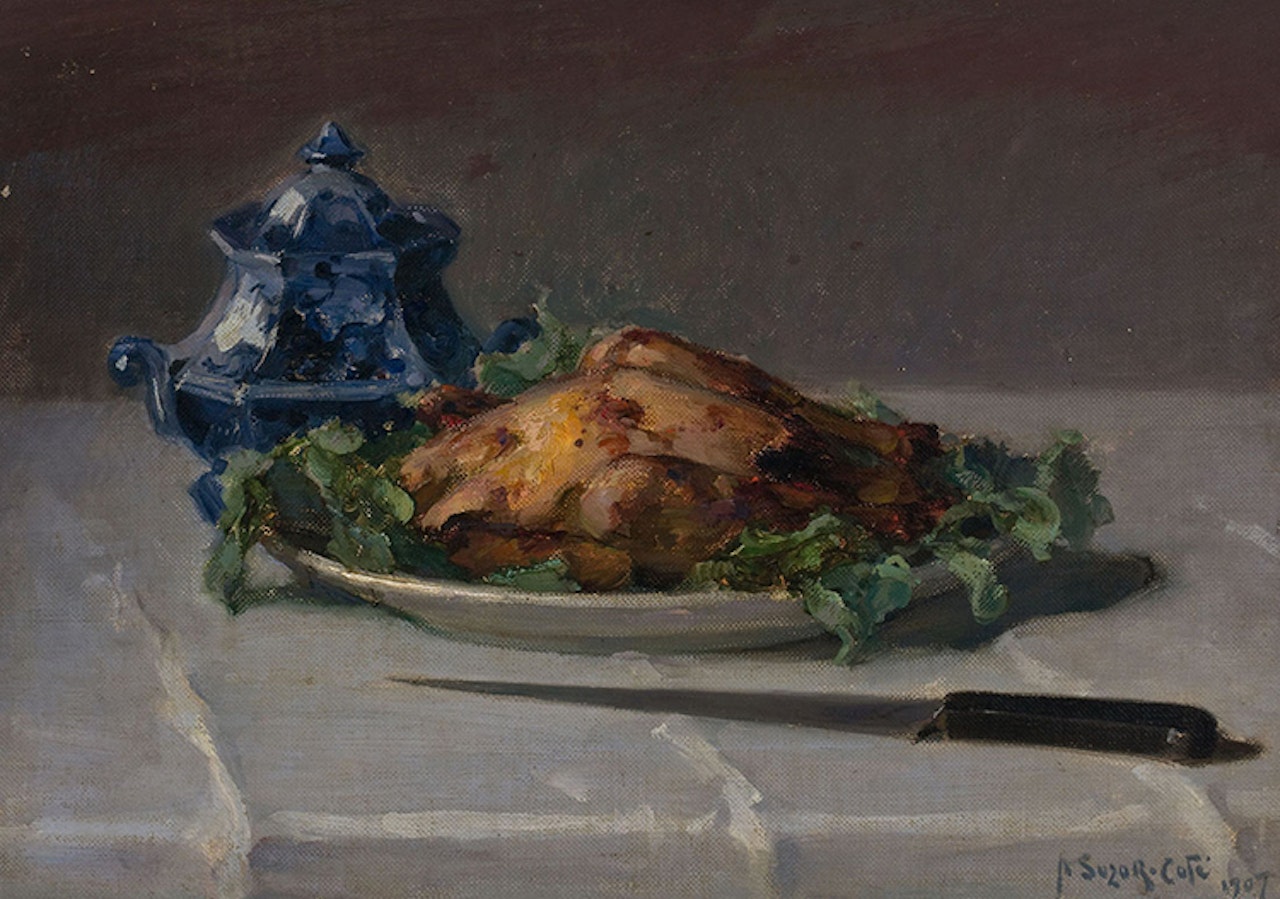 Le poulet rôti by Marc-Aurele de Foy Suzor-Cote