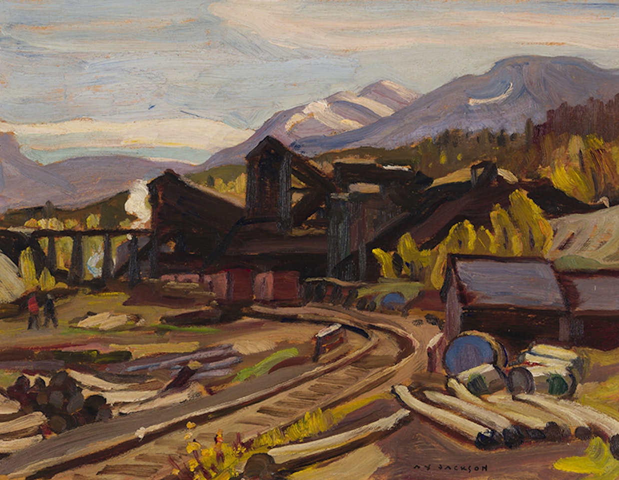 Coal Mine at Canmore by Alexander Young Jackson