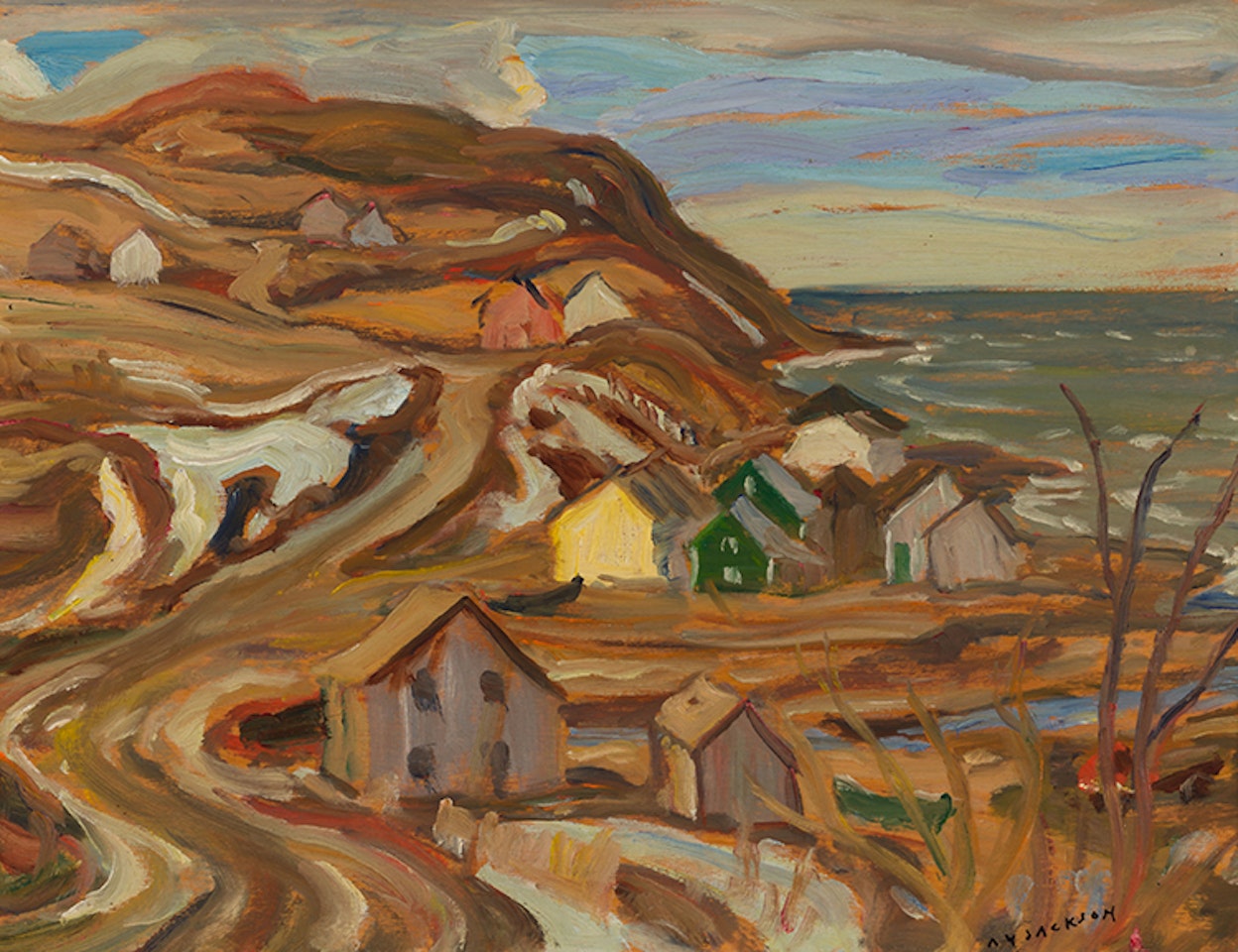 Quebec Village, Lower St. Lawrence by Alexander Young Jackson