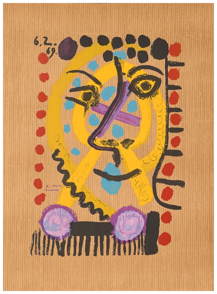 Les Portraits imaginaires; (1 planche) by Pablo Picasso