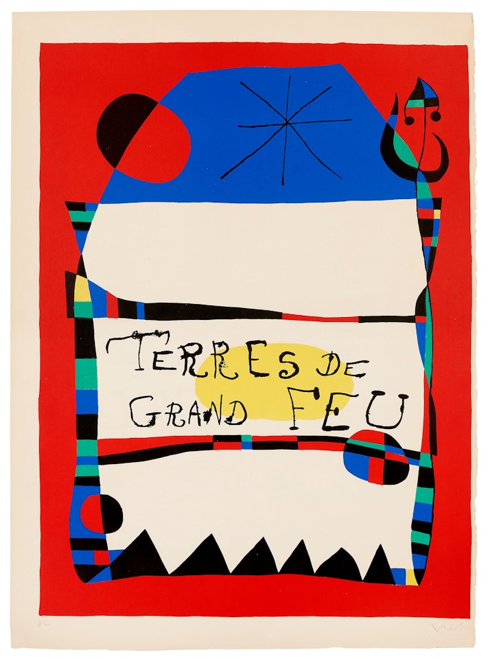 Terres de Grands Feu; Maeght 152 by Joan Miró