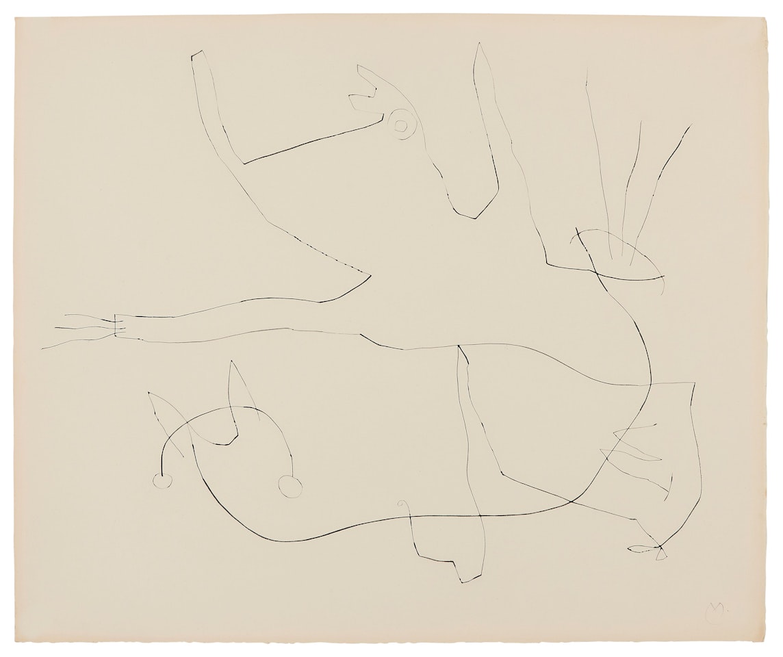 Flux de l"aimant; La planche 7 de l"album by Joan Miró