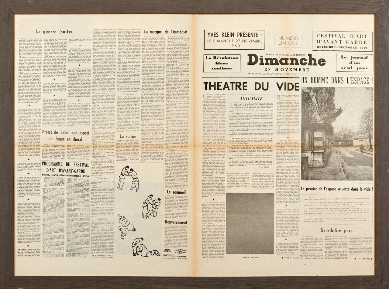Le Dimanche 27 Novembre 1960 : Le journal d"un seul jour (Sunday 27th November: The Journal of a Single Day) by Yves Klein