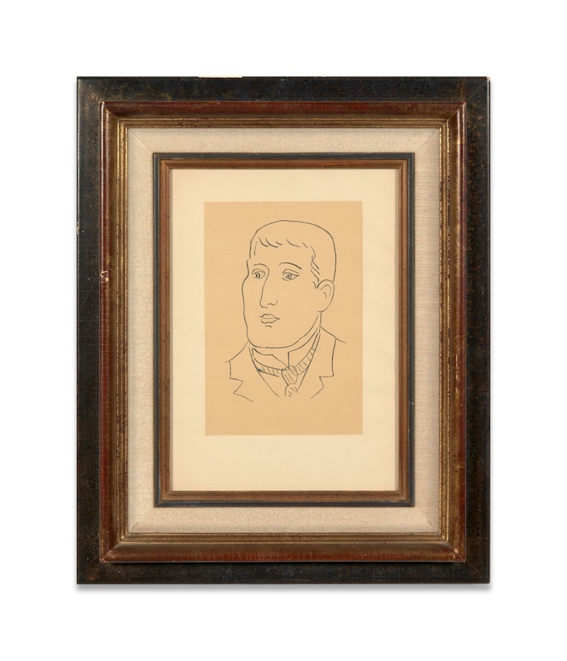 Apollinaire VI; Issue de l"ouvrage illustrant André Rouveyre, "Apollinaire", by Henri Matisse