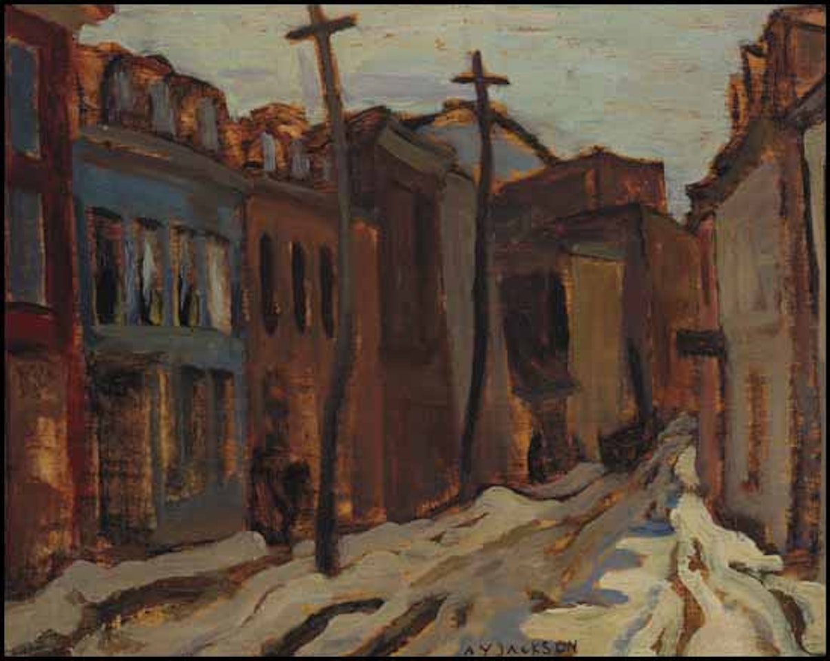 Street in Quebec City by Alexander Young Jackson