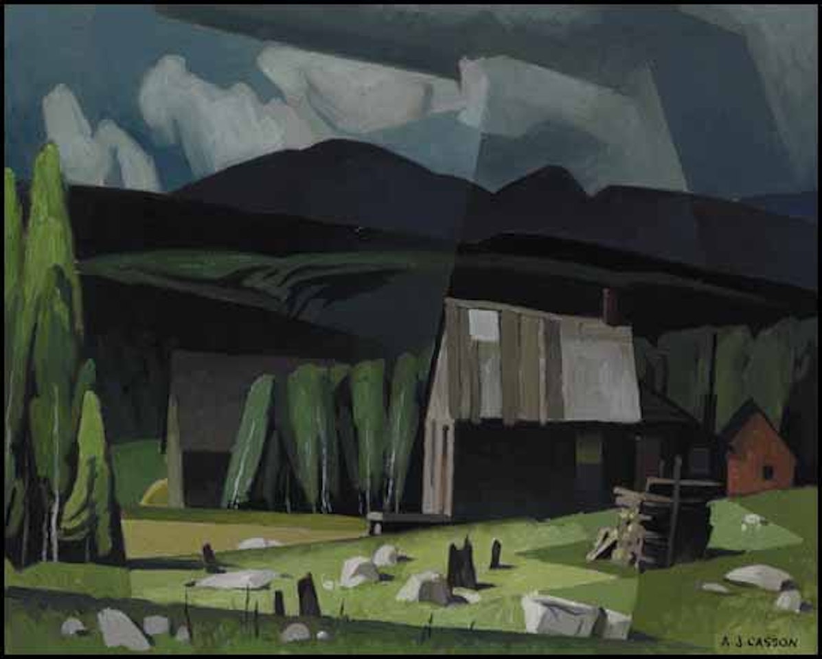 Settler"s Cabin by Alfred Joseph Casson