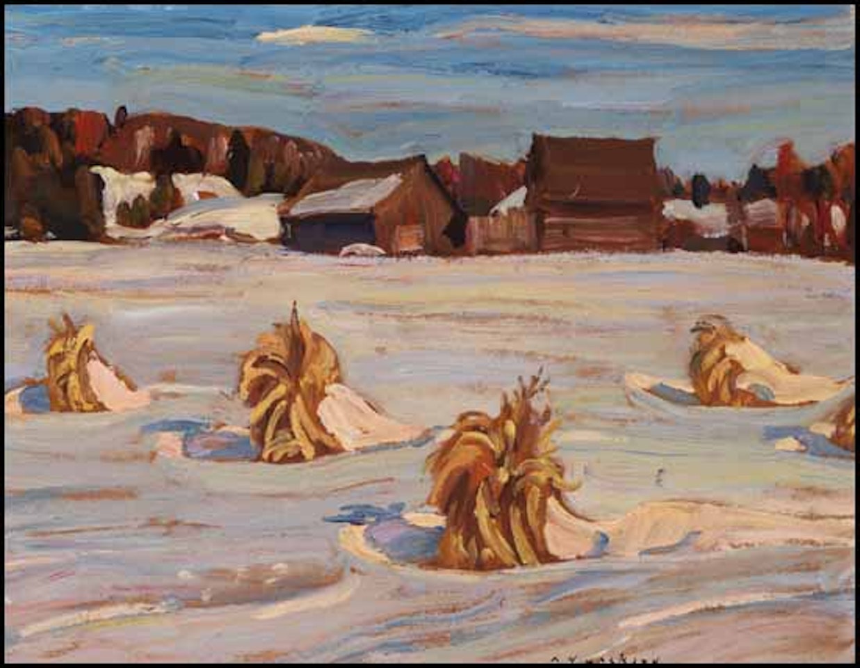 Farm Near Aylwin / Landscape (verso) by Alexander Young Jackson