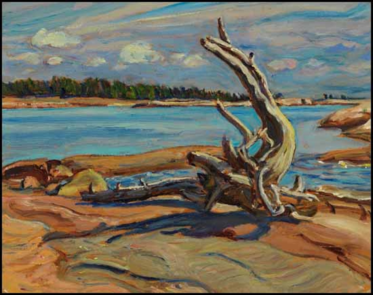 Morris Island - Split Rock in Distance by Alexander Young Jackson