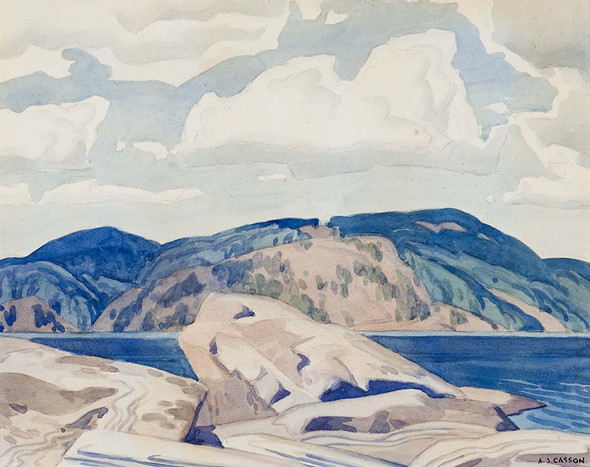 Rolling Hills by the Lake by Alfred Joseph Casson