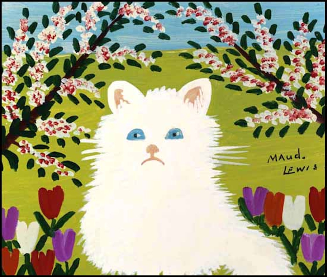 White Cat by Maud Lewis