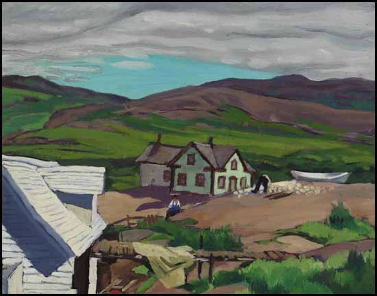 Drying Fish, Mutton Bay by Edwin Headley Holgate