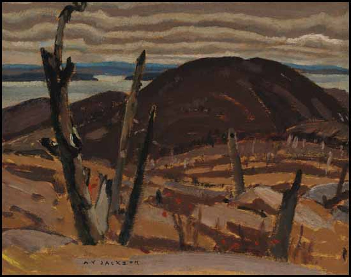 Northern Lake / Farmhouse and Tree (verso) by Alexander Young Jackson