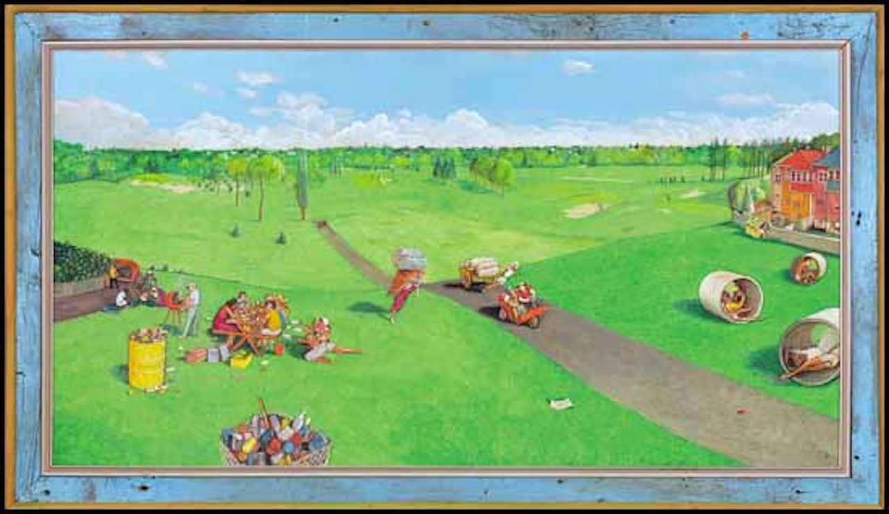 Rosedale Golf and Country Club - It"s Hard for Us to Realize by William Kurelek