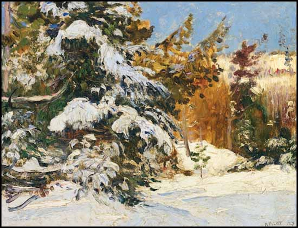 Snow Laden Trees by Robert Pilot