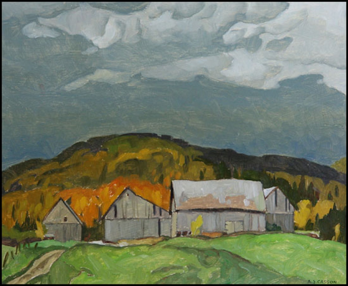 Barns at Harrington, Quebec by Alfred Joseph Casson