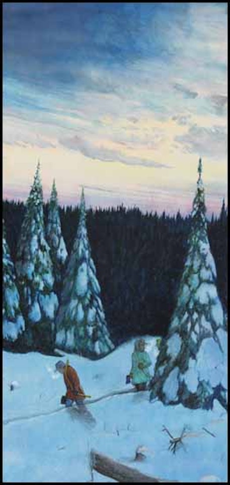 Return to Camp in Winter by William Kurelek