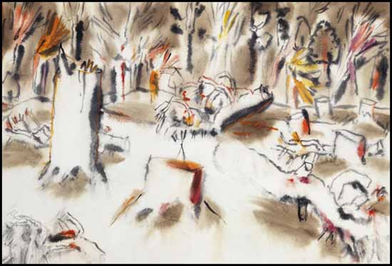 Stumps and Saplings I by David Brown Milne